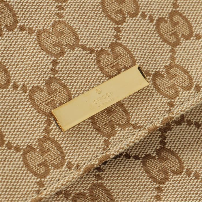 GUCCI Madison Medium Shoulder Bag Beige Leather