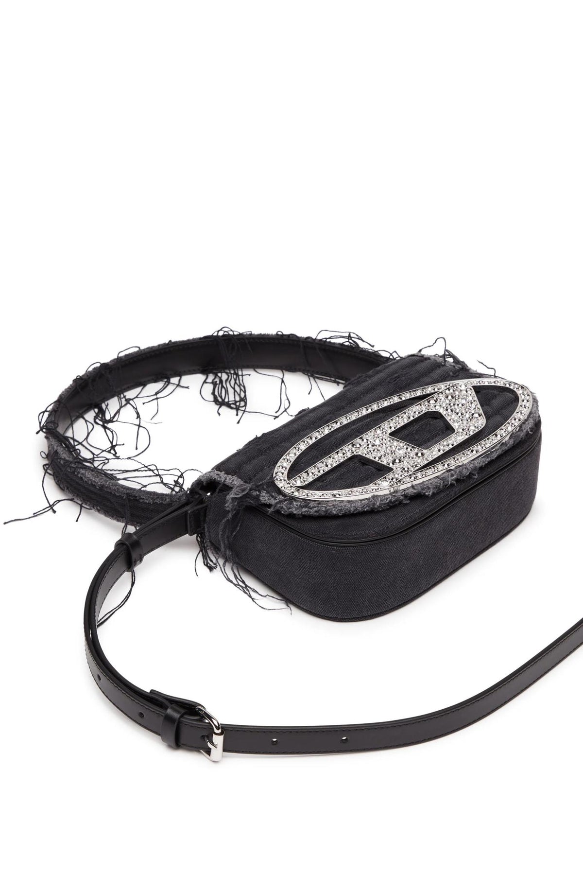 DIESEL Black Leather Shoulder Bag