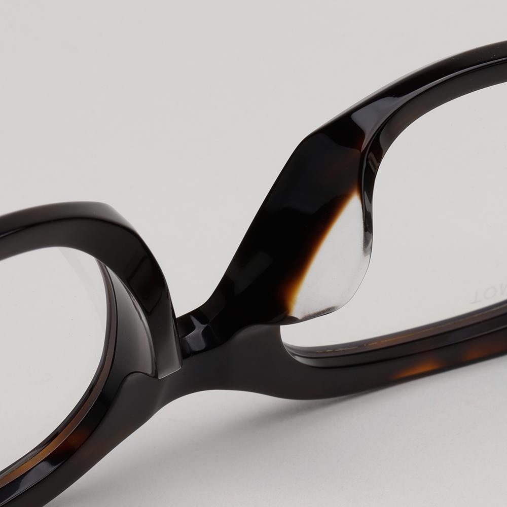 TOM FORD Blue Light Blocking Thick Tortoise Horn-Rim Asian Fit Glas TF6005DB 052