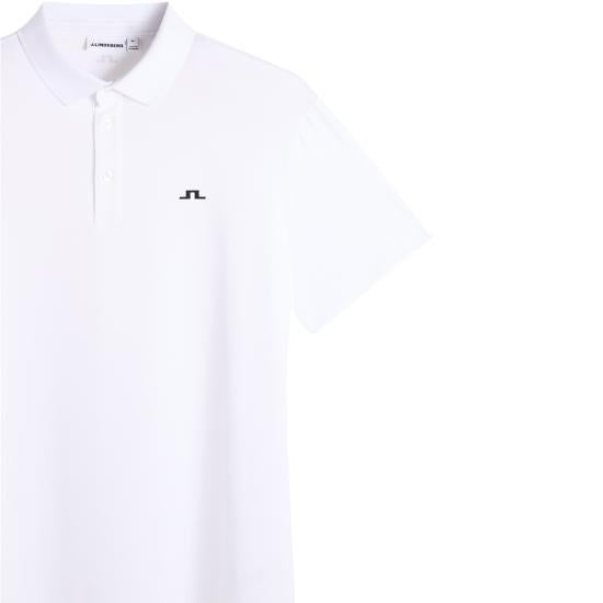 J LINDEBERG Men’s Polo Shirt GMJT169870000 WHITE DOM