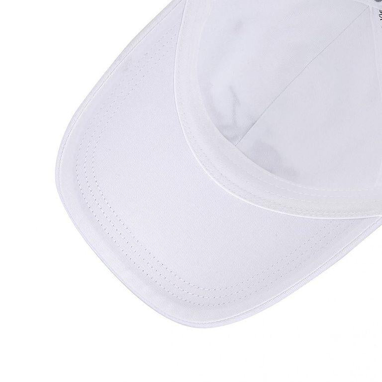 Calvin Klein Unisex Monogram Logo White Baseball Cap