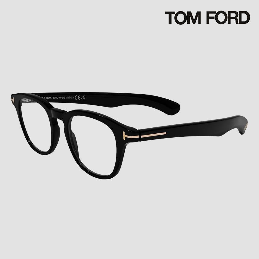 TOM FORD Blue Light Blocking Square Black Eyeglasses FT5976B 001