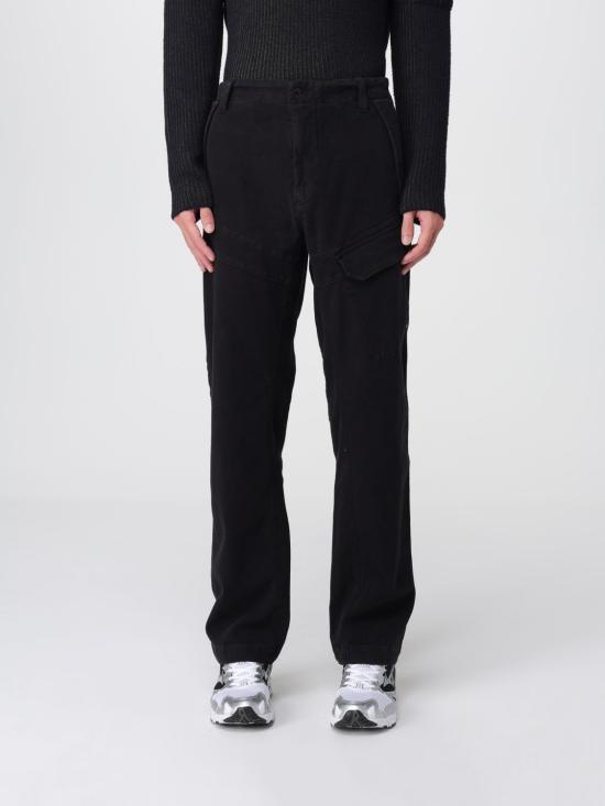 CP Company Moleskin Stretch Cargo Pants Black Men's Class 19CMPA234 A110482 G999