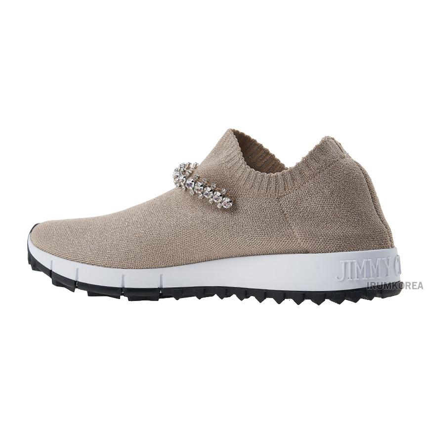 Jimmy Choo Crystal Knit Low-Top Sneakers Ballet Pink