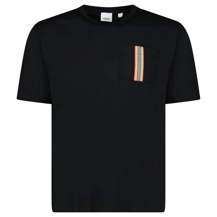 BURBERRY Icon Stripe Pocket Cotton T-Shirt