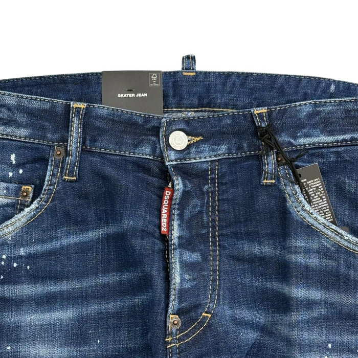 Dsquared2 Skater Jeans Blue Denim Pants for Men S74LB1556
