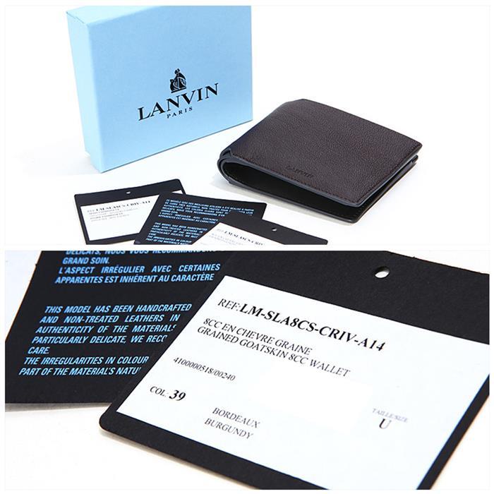 Lanvin Men’s Leather Bifold Wallet LM SLA8CS CRIV A14 39