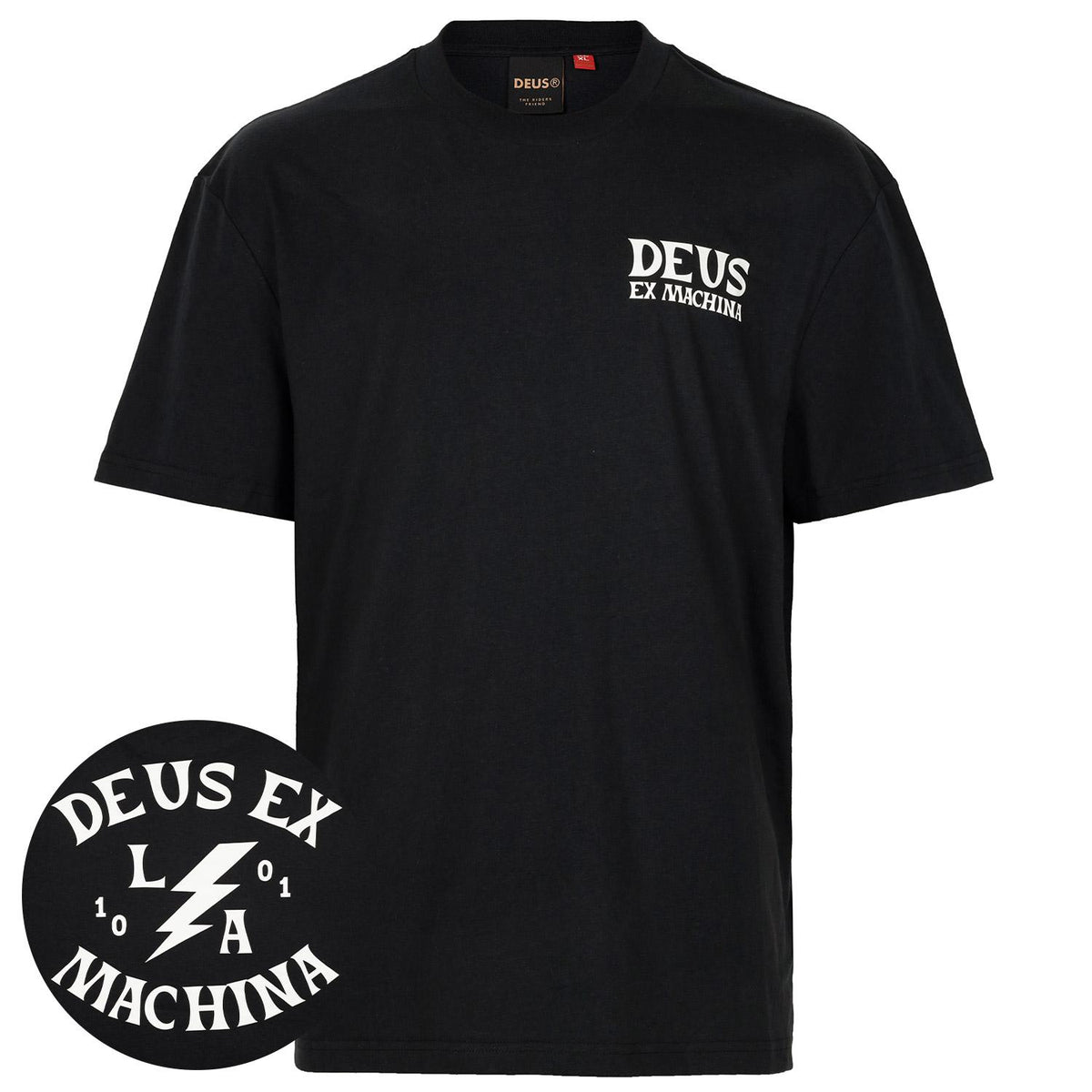 Deus Ex Machina Black Chinook Graphic T-Shirt