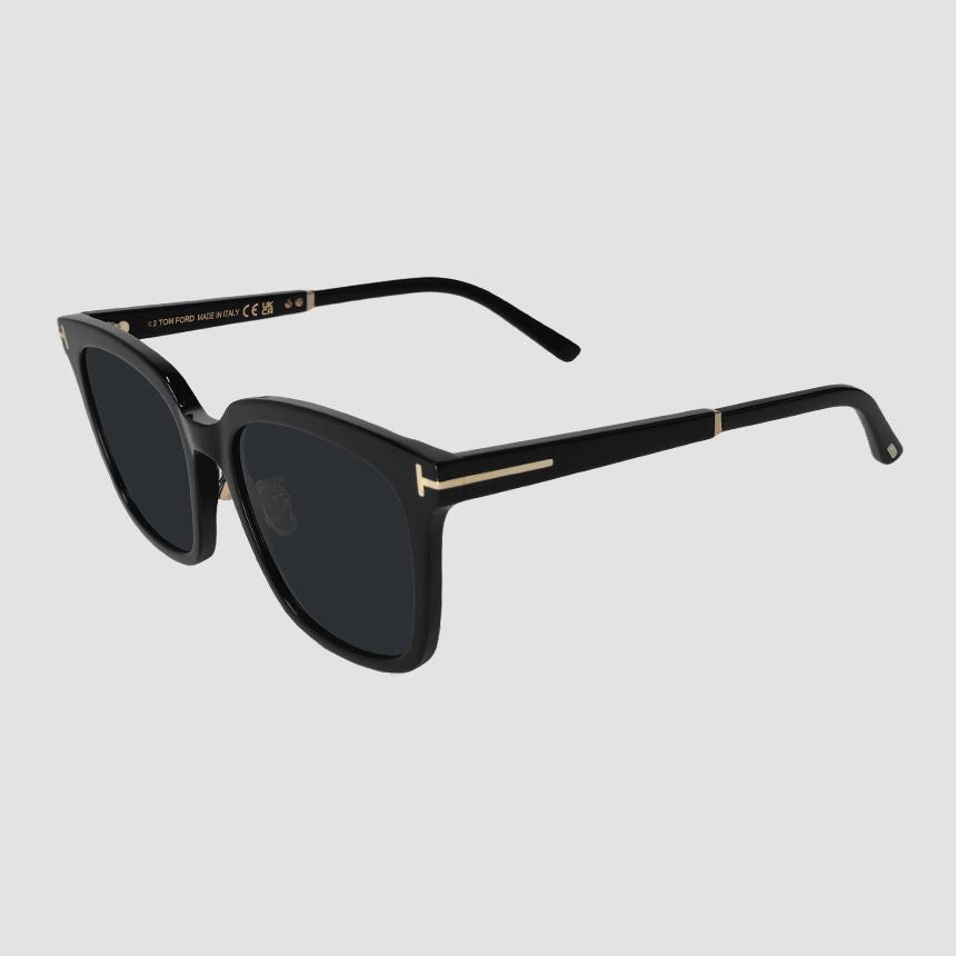 TOM FORD Black Gold Acetate Asian Fit Sunglasses TF1245K 01A