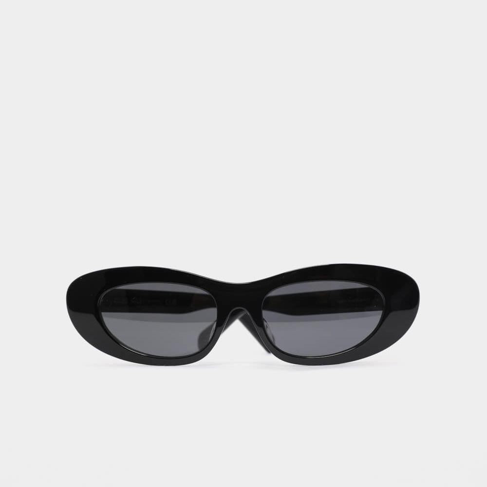 CELINE Cat Eye Sunglasses with Celine Logo Black Women’s