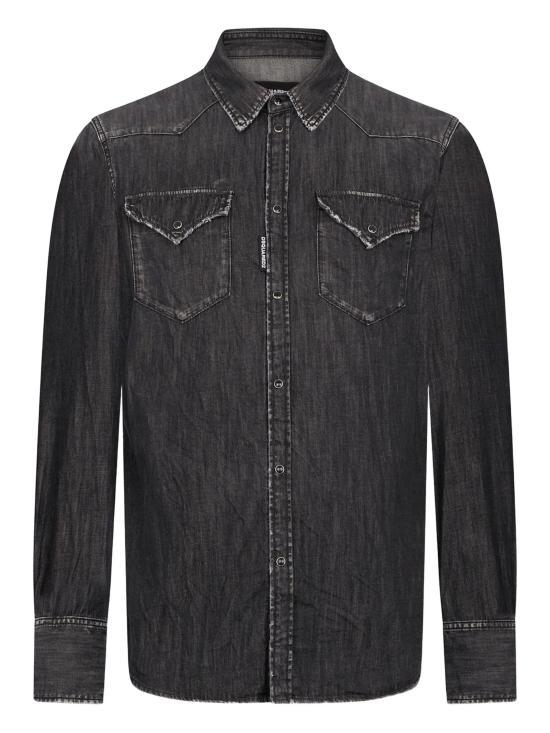 Dsquared2 Long Sleeve Shirt for Men S71DM0827 S30826 900 BLACK DOM
