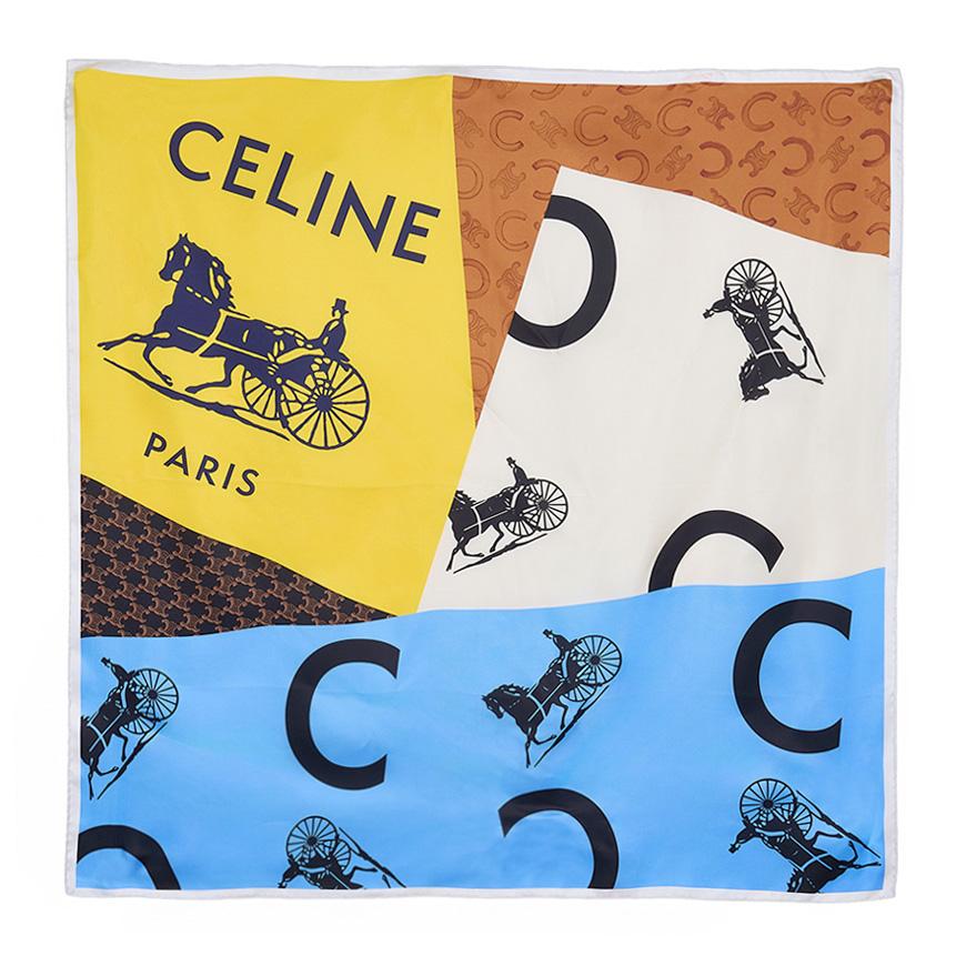 CELINE Women’s Square Silk Scarf 2AW902Q32 GGO0
