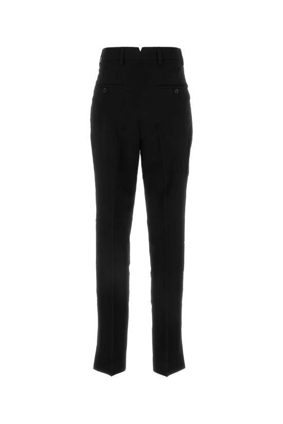 AMI Straight Classic Pants for Women FTR012WV0039001 BLACK DOM