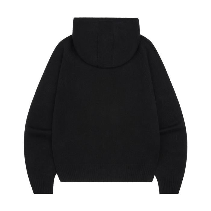 TOM FORD Black Cashmere Zip-Up Sweater
