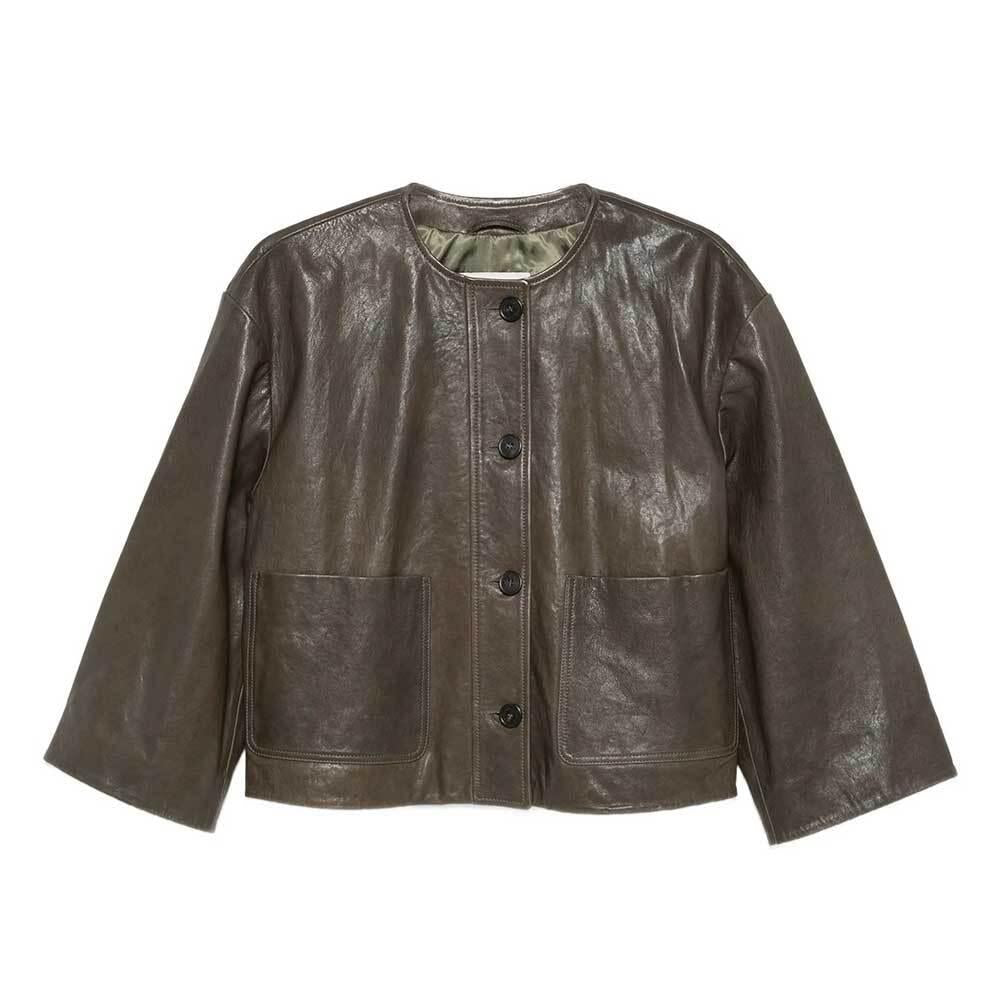 Max Mara Leather Kali Jacket for Women 254460 31600