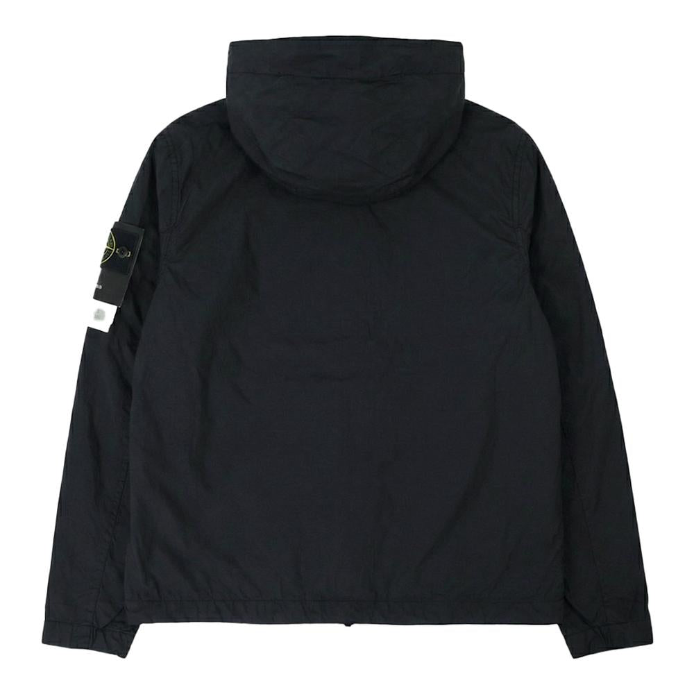 STONE ISLAND Crinkle Reps Nylon Hooded Jacket Black Men’s