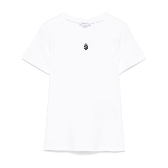 Alexander Mcqueen Short Sleeve T-Shirt Women’s White C 819193QLAEH9000 WHITE DOM