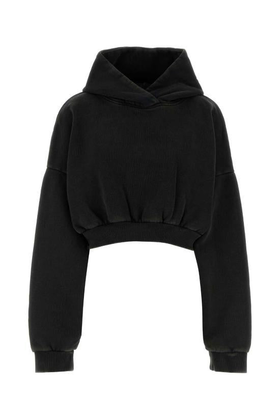 Entire Studios Washed Black Hoodie Sweatshirt ES2392WBWASHEDBLACK