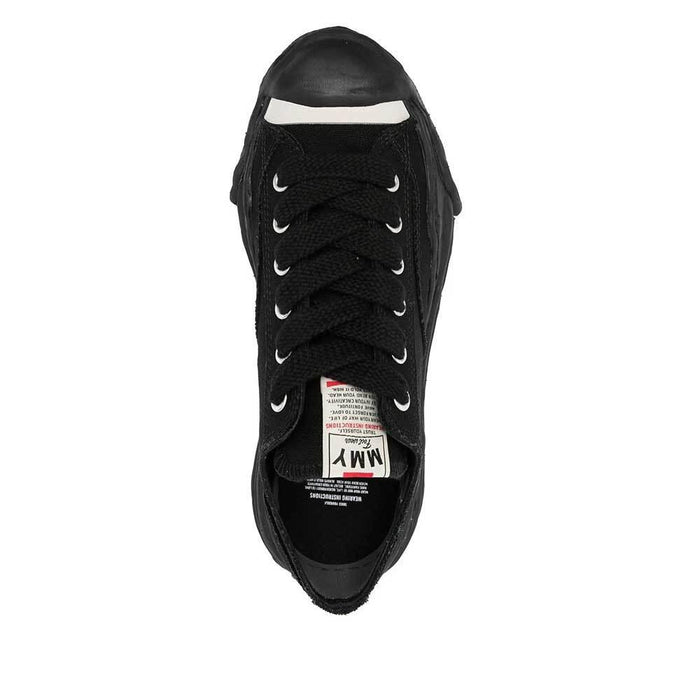 Maison Mihara Yasuhiro Black Canvas OG Sole Low-Top Sneakers
