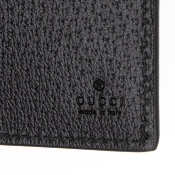 GUCCI GG Marmont Black Leather Bifold Wallet for Men