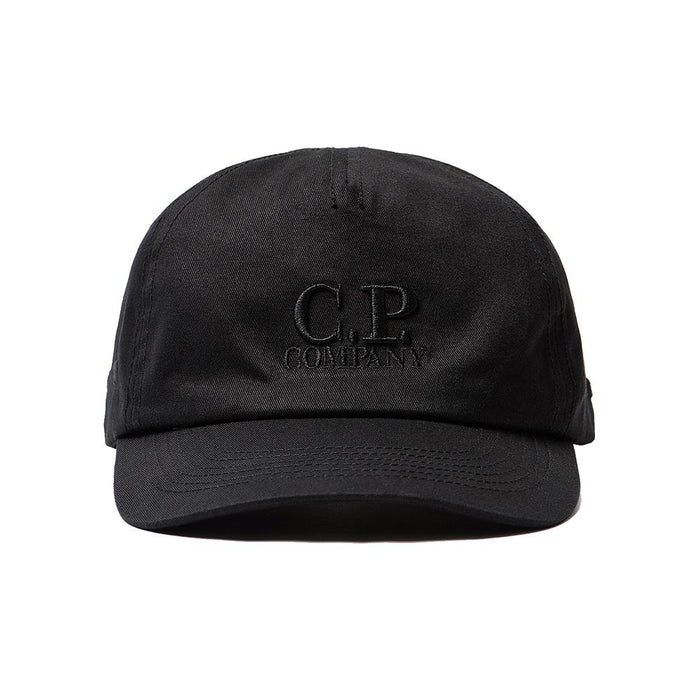CP Company 15th Anniversary Logo Embroidered Black Cap