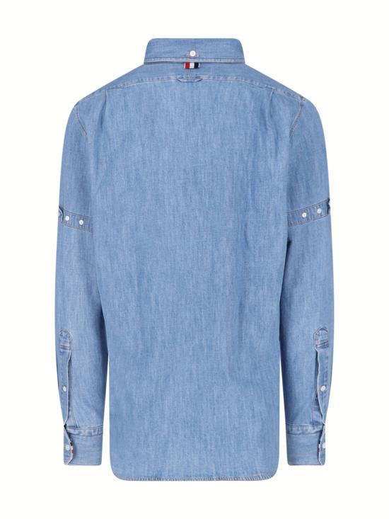 THOM BROWNE Oxford Long Sleeve Shirt White Men