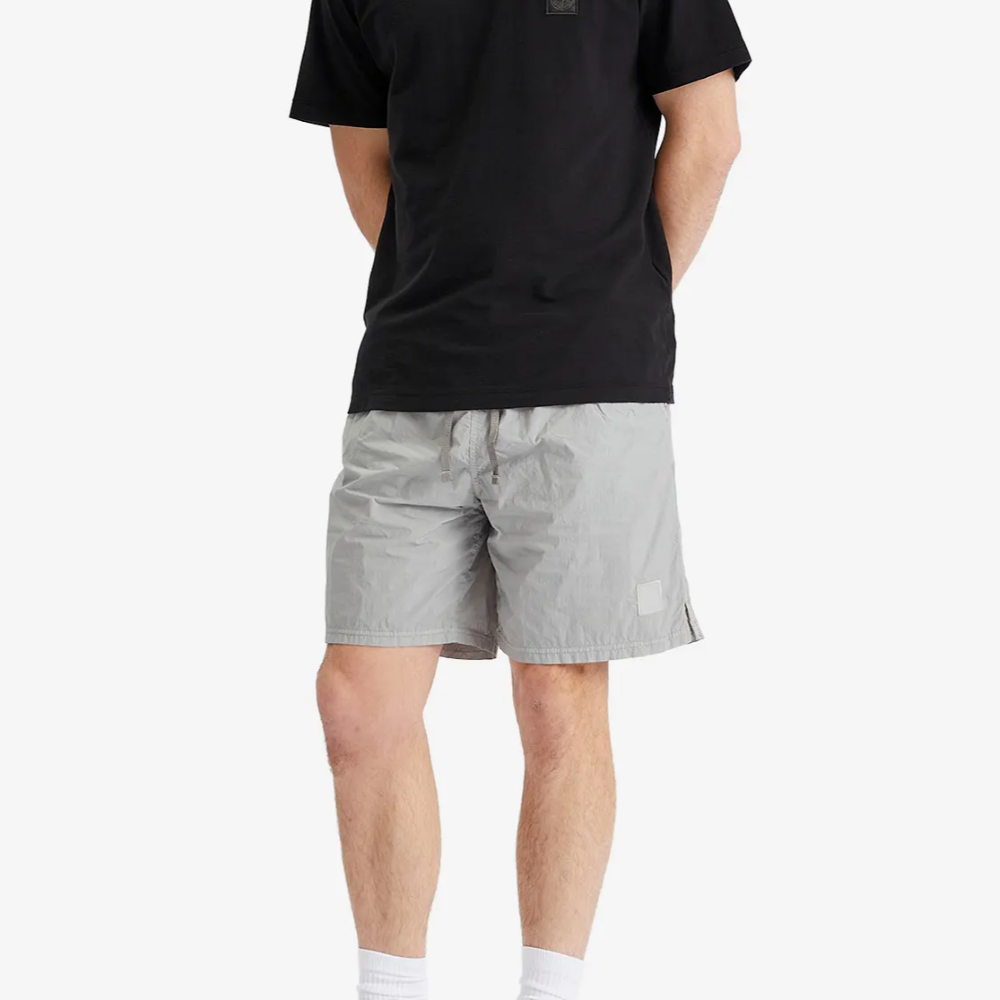 STONE ISLAND Ghost Piece Nylon Smerigliato Swim Shorts Men Navy