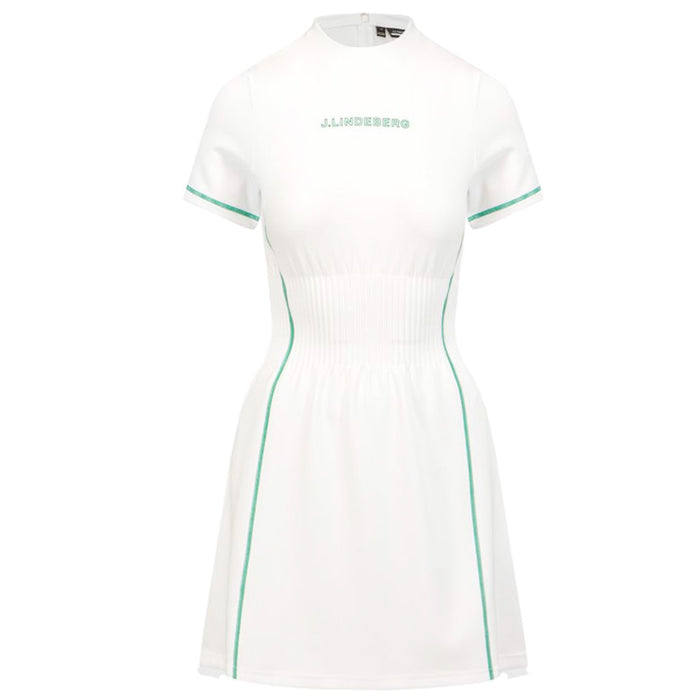 J LINDEBERG Waist Banding Midi Dress White