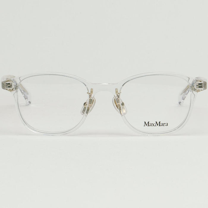 Max Mara Transparent Acetate Square Eyeglass Frames Asian Fit MM5089D 026