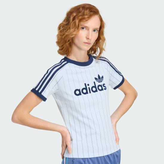 Adidas Women’s Short Sleeve T-Shirt KQ9063 Crystal Sky Night Indigo DOM