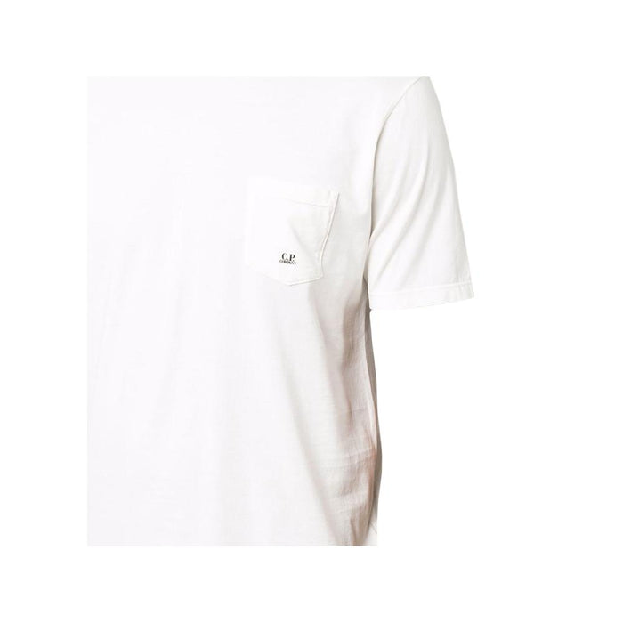 CP Company Mini Print Cotton T-Shirt for Men White