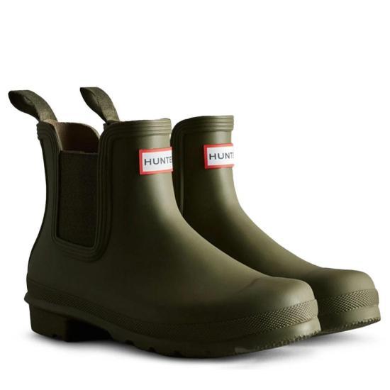 HUNTER Olive Leaf Rain Boots