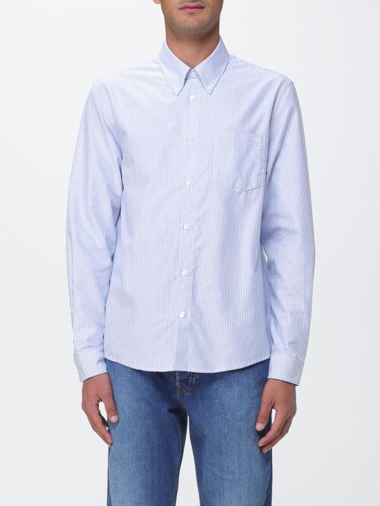 A.P.C. Long Sleeve Shirt COHOC H12651 IAA BLUE DOM