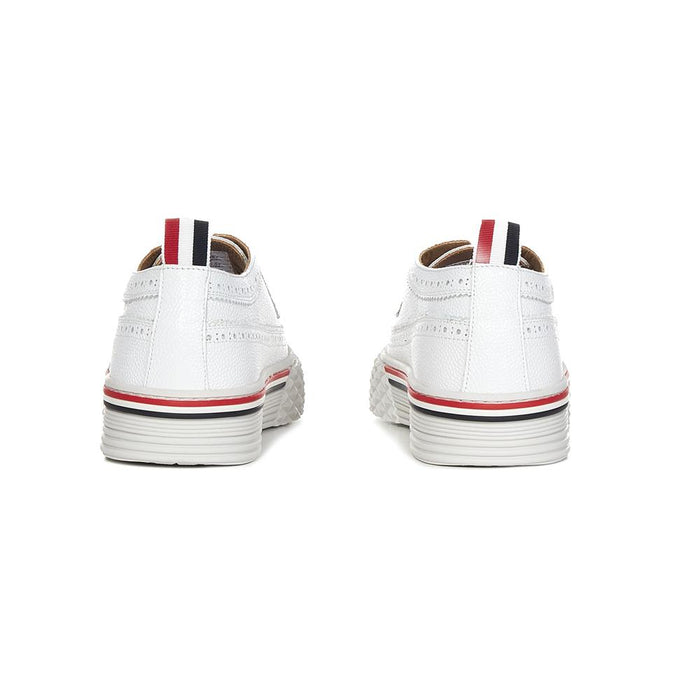 THOM BROWNE Men's Calf Leather Longwing Brogue Shoes MFD248A 05584 100