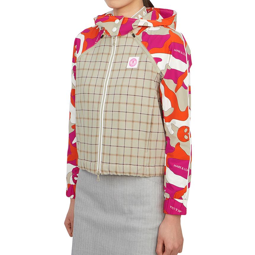 MARK&LONA Women’s Hooded Golf Jacket MLW 3C AD02 BEIGE