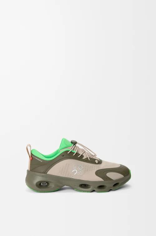 LOEWE Khaki Green Sand Leather Sneakers M929282 X384227