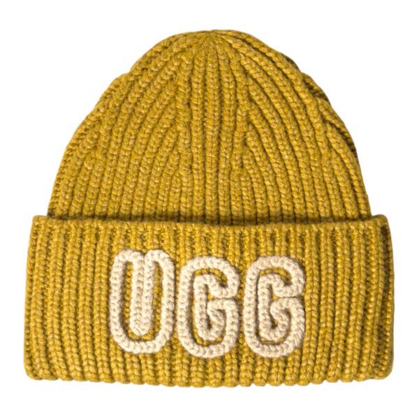 Ugg Chunky Crafted Beanie Ochre Green Unisex Knit Hat
