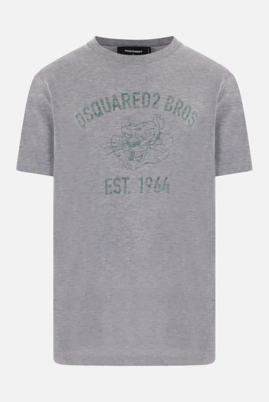 Dsquared2 Washed Cool Fit Dsquared Bros Logo T-Shirt S74GD1381 S22146 857M