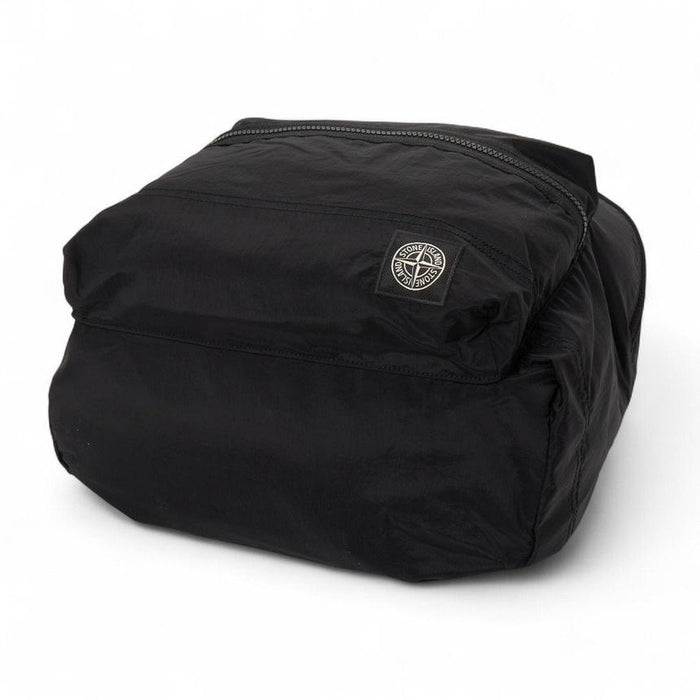 STONE ISLAND Black Nylon Men's Backpack