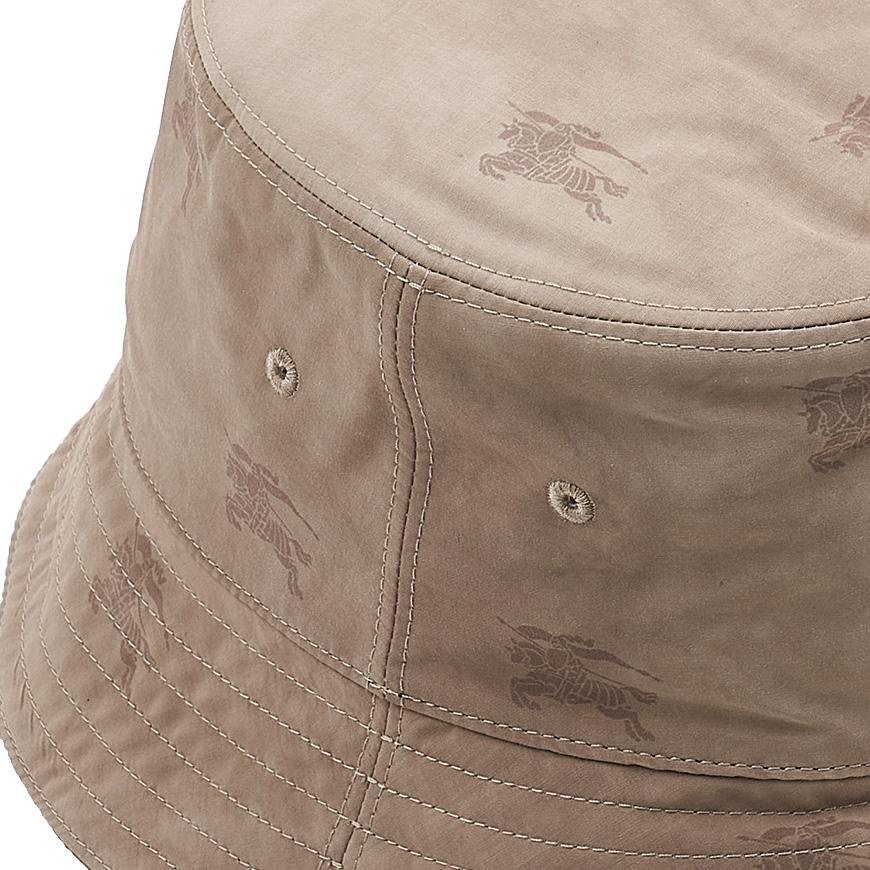 BURBERRY EKD Technical Cotton Bucket Hat Navy Unisex