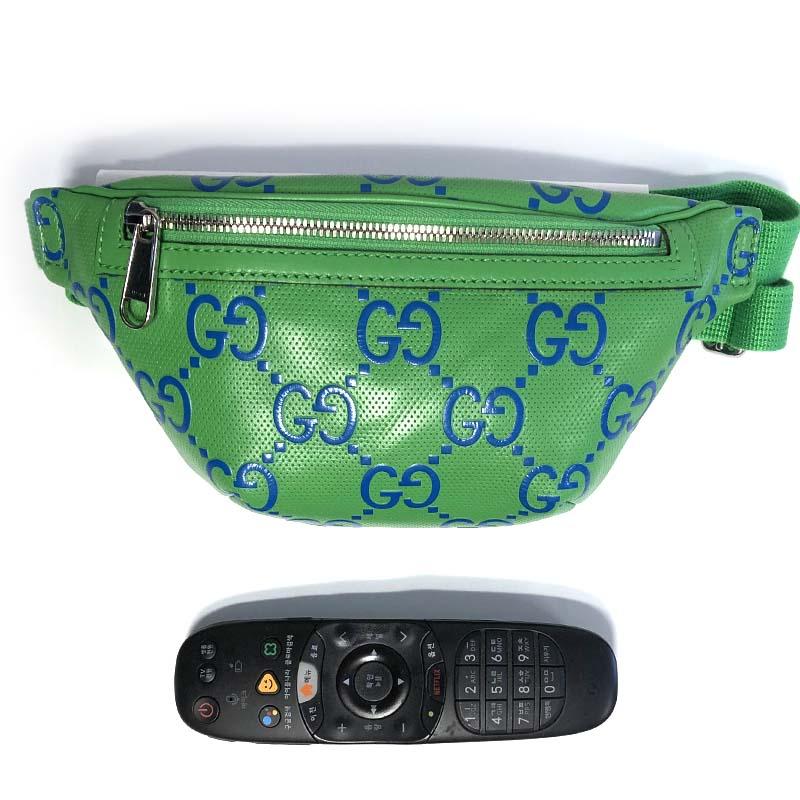 GUCCI Embossed Leather Unisex Belt Bag Hip Pack 658582 AABDQ 3049