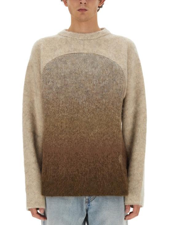 ERL Wool Crewneck Sweater Women’s Knit ERL07N201 BROWN DOM