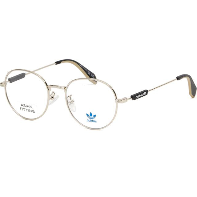 Adidas Round Gold Metal Asian Fit Eyeglass Frame Unisex OR5051F 032