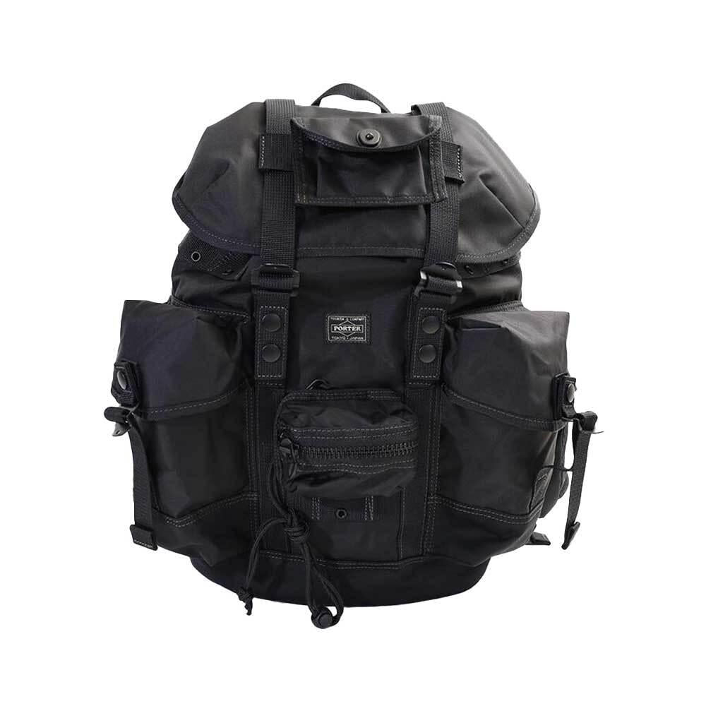 PORTER Unisex Backpack with Pouch Alice Pack Black Nylon 502 05957