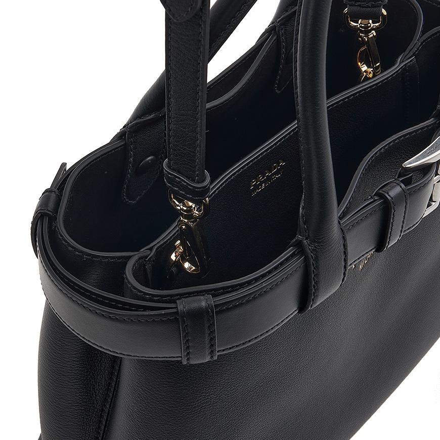 PRADA FW24 Women’s Buckle Medium Shoulder Bag 1BA434 2CY9 F0002 OBO