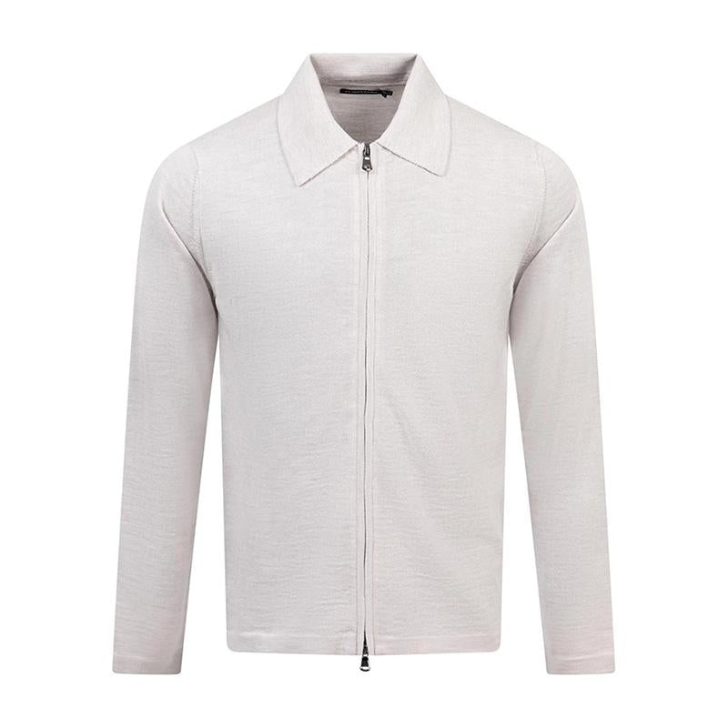 J LINDEBERG Caleb Zip Cardigan Beige Men’s Knit FMKW11605 C118