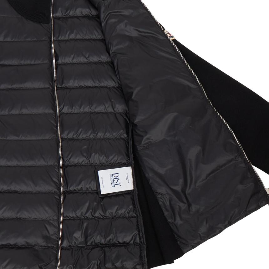 Moncler Women’s Padded Zip-Up Cardigan Black Knit