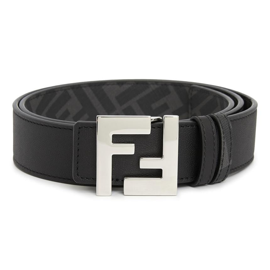 FENDI Men’s Reversible Leather Belt Black/Brown