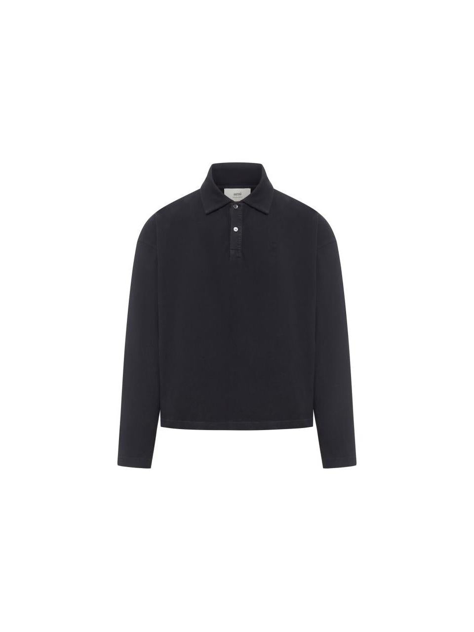 AMI Heart Long Sleeve Polo Shirt