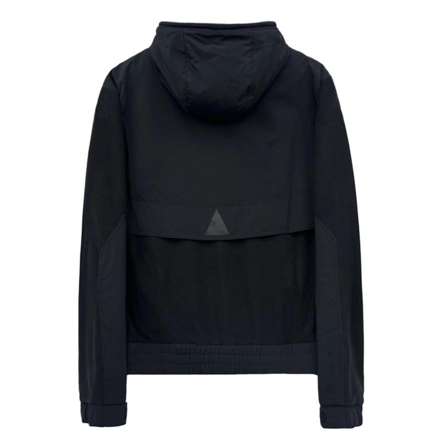 Moncler Grenoble Fleece Maglia Hooded Zip Jacket Black Men